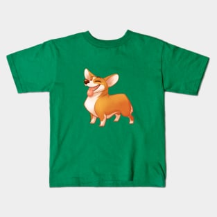 Happy Corgi Kids T-Shirt